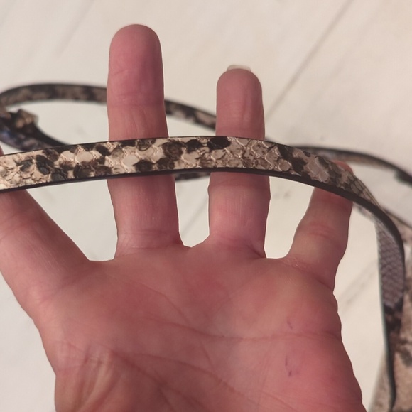 H & M Snake Skin Vegan leather crossbody - Picture 9 of 10